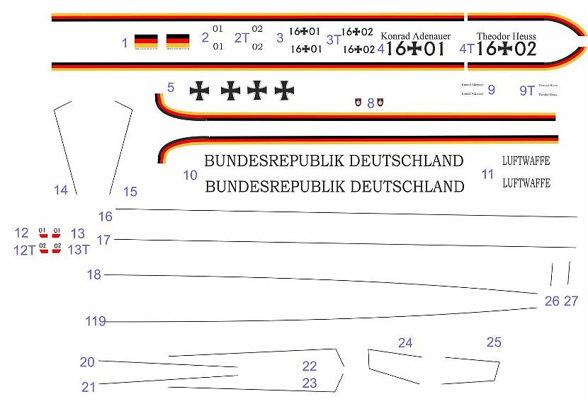DEcal Luftwaffe Konrad Adenauer